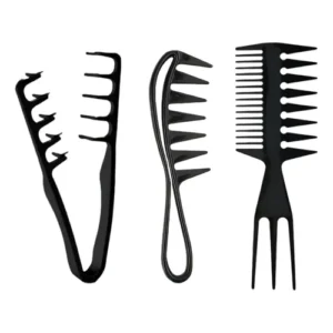 Peine de madera antiestática para barba