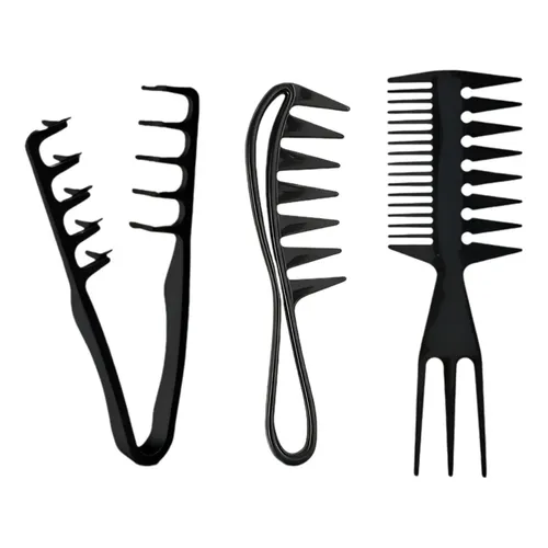 Peine de madera antiestática para barba